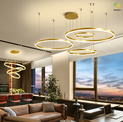 Cermin Titanium LED Cincin Cahaya Modern Modis Untuk Rumah / Hotel / Showroom