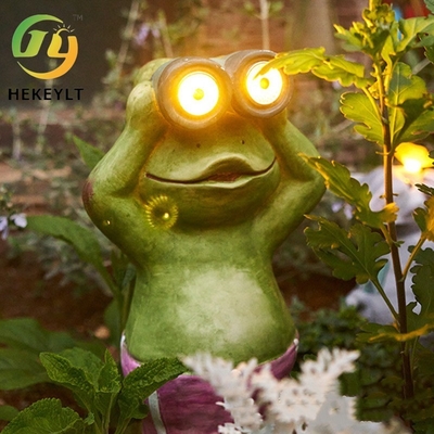 Solar Frog Light Outdoor Resin Hewan Dekorasi Resin Kerajinan Taman Halaman Taman Lanskap Lampu Hias