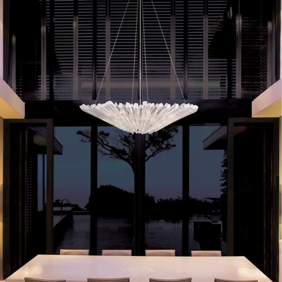 Perancis Retro Luxury Crystal Chandelier Cahaya Minimalis Kaca Kreatif Ruang Makan Ruang Tidur Studio Pendant Ligh