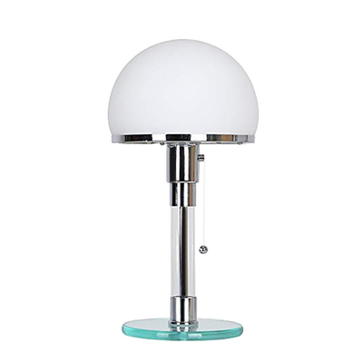 Kamar tidur Hotel Nordic Modern Simple LED Table Lamp Desain Kaca Metal Hemisphere Table Lamp