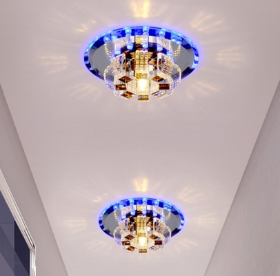 Modern Crystal Aisle Spot Light Creative Entry Kaca Balkon Porch Hall Koridor Langit-langit Downlight