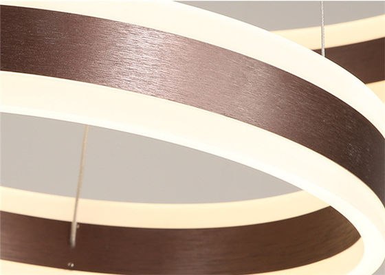Kap Lampu Coklat Ring Light Modern Minimalis 100cm Untuk Restoran