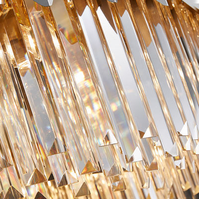 Tinggi 30cm E14 Chrome Royal Crystal Lampu Gantung Untuk Ruang Tamu