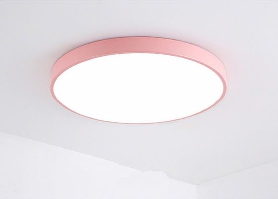 Multi Color CRI 80Ra Round Bedroom 240V Lampu Plafon LED Kontemporer