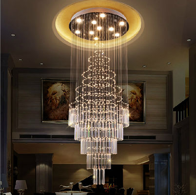 Lampu Gantung Kristal Ukuran Muti Mewah Modern Untuk Hotel