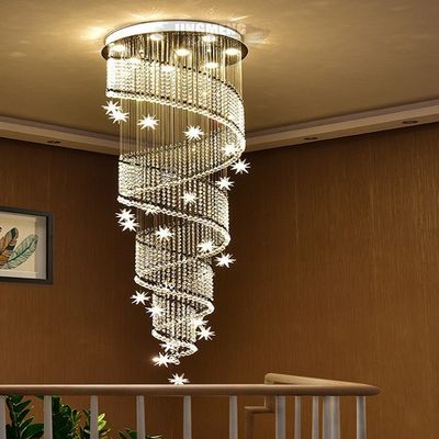 D50cm * H150cm Luxury Bead Curtains Crystal Pendant Light