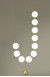 White Led Nordic Glass Ball Modern Pendant Light Untuk Tangga
