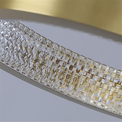 Aluminium LED + Akrilik gantung Pasir emas Modern Pendant Light sederhana