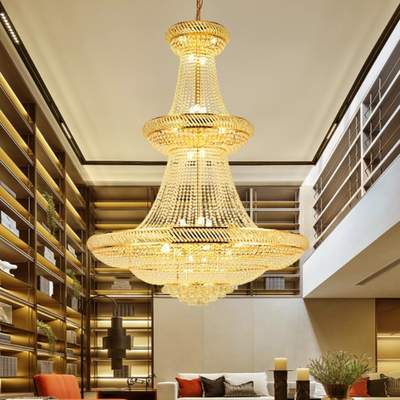 Restoran Dekoratif Golden Postmodern Chandelier Dia 1000mm