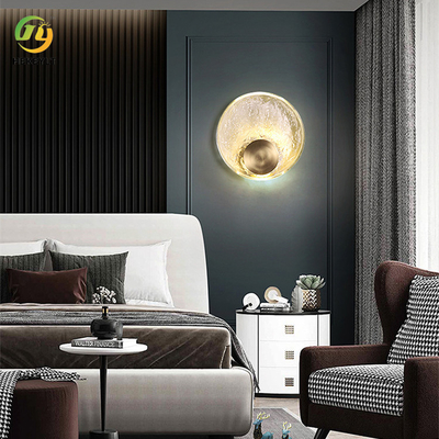 Kristal Kuningan Samping Tempat Tidur Modern Wall Light Indoor Nordic Dekorasi Seni Kreatif