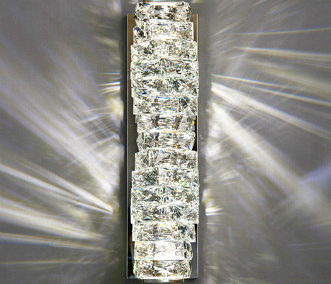 Lampu Dinding Kristal K9 Modern Mewah Stainless Steel