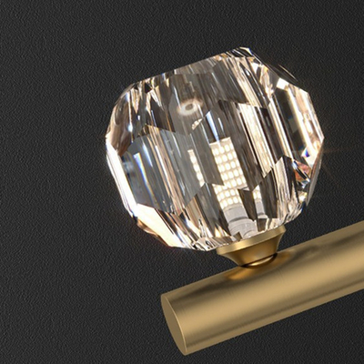 Kristal Tembaga Kreatif G9 Modern Pendant Light Dekoratif Ruang Tamu