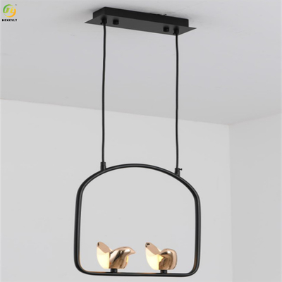 Lampu Gantung Modern LED Emas Cat Kue Seni Logam Akrilik untuk Rumah / Hotel