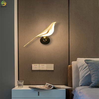 Akrilik Rumah/Hotel Logam Seni Baking Cat Emas LED Lampu Dinding Modern