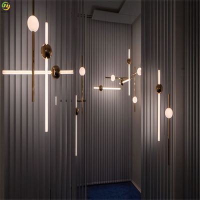 Beranda/Hotel Logam Seni Perunggu Emas Aplikasi LED Nordic Pendant Light