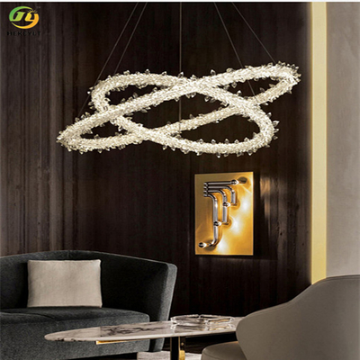 Modern Strip Crystal Pendant Light Untuk Rumah / Hotel / Showroom
