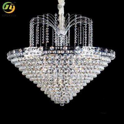 E14 Modern Fashionable Crystal Chandelier Light Untuk Rumah Hotel