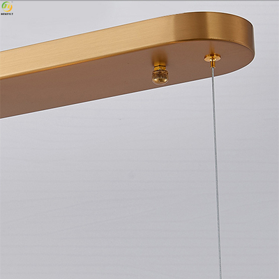 Besi Elektroplating Nordic Crystal Pendant Light Home Art Baking Paint Gold E14