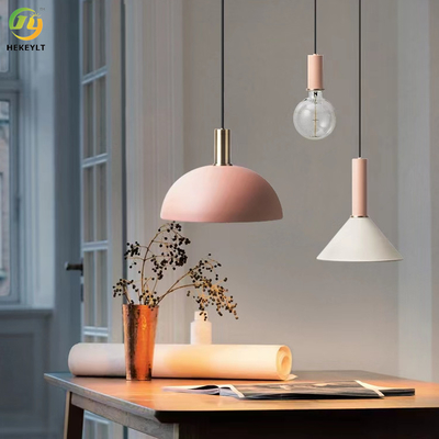 Aluminium Pink Gold Modern Pendant Light E26 Untuk Ruang Tamu / Showroom