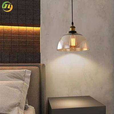 Modern Amber LED Glass Pendant Light 40 Watt Untuk Hotel Rumah