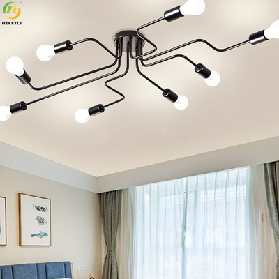 Besi Nordic LED Ceiling Light E26 Untuk Hotel / Ruang Tamu / Showroom / Kamar Tidur