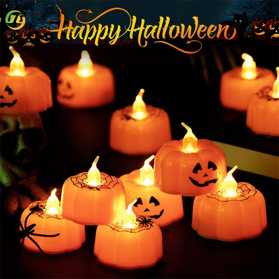 Halloween Labu Baterai Dioperasikan Lilin LED Lampu Malam Dekorasi Pesta