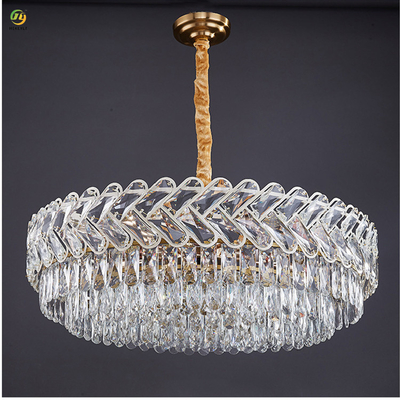 LED K9 Luxury Crystal Pendant Light Kontemporer Klasik Hotel Villa Dekoratif