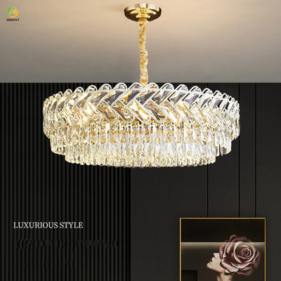 LED K9 Luxury Crystal Pendant Light Kontemporer Klasik Hotel Villa Dekoratif