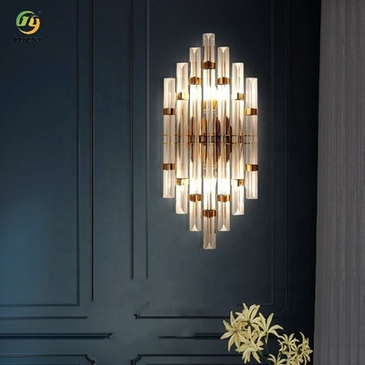 E14 Lampu Dinding Kristal Modern Emas Dan Jelas Ruang Kreatif Proyek Dekorasi Rumah