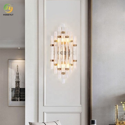 E14 Lampu Dinding Kristal Modern Emas Dan Jelas Ruang Kreatif Proyek Dekorasi Rumah