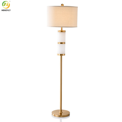 Led Modern Luxury Marble Gold Metal Floor Lamp Untuk Ruang Tamu D45 X H160CM
