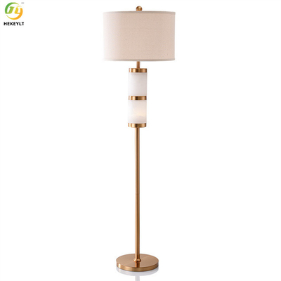 Led Modern Luxury Marble Gold Metal Floor Lamp Untuk Ruang Tamu D45 X H160CM