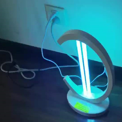 Dekorasi Dalam Ruangan Plastik Kaca Putih LED Lampu Meja Penghapusan Tungau