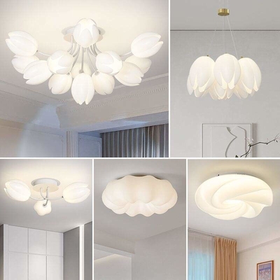 Modern Minimalis Perancis Cream Style Nordic Light Hall Lampu Mewah Utama