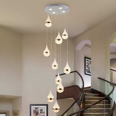 Dekorasi Rumah Lampu Kristal Chandelier Untuk Proyek Lobby Lorong Tangga Villa