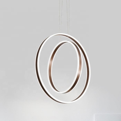 Acrylic Nordic Light Fixture Luxury Dimmable Round Hanging Drop Led Lighting