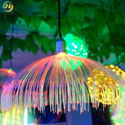 Ubur-ubur Tahan Air Dipimpin Lampu Serat Optik Generator RGB Dekorasi Luar Ruangan Dan Dalam Ruangan