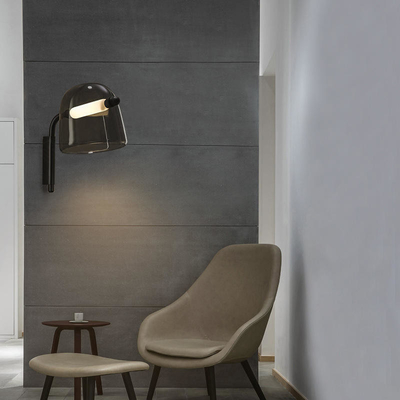Kamar Tidur Sederhana Post Modern Lampu Dinding Nordic Kreatif Lampu Dinding Kaca