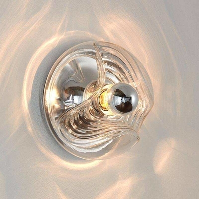 Kamar Tidur Sederhana Post Modern Kaca Lampu Dinding Kaca Kreatif Nordic Lampu Dinding
