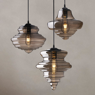 Single Kitchen Blown Glass Modern Pendant Light Dekoratif Nordik