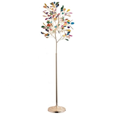 Warna-warni Bentuk Pohon Lampu Lantai Modern Bahan Besi Lampu Hias LED H165cm