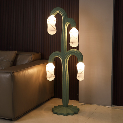 D38 X H140CM Cactus Green LED Floor Lamp Untuk Ruang Tamu Kamar Tidur Hotel