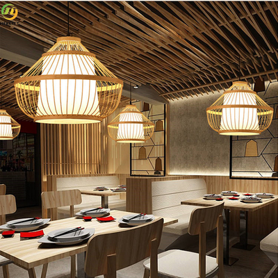 Bambu Hotel Kamar Tidur Lampu Gantung Modern Ruang Makan Peralatan Rumah Tangga Gantung Dalam Ruangan