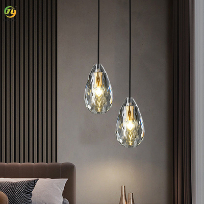 Lampu gantung Nanas Kristal K9 serba tembaga untuk ruang tamu, kamar tidur, ruang makan samping tempat tidur