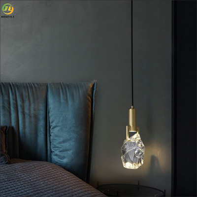 All-copper K9 Crystal Pineapple pendant light untuk ruang tamu, kamar tidur, ruang makan samping tempat tidur
