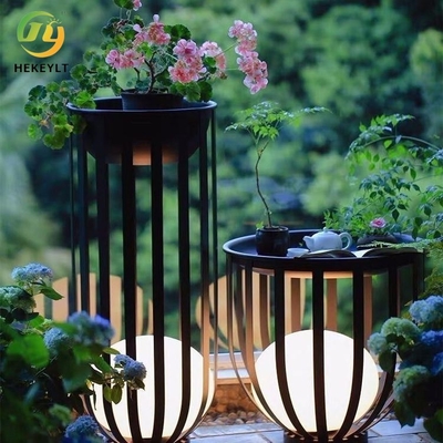 Outdoor Lawn Garden Pot Landscape Light Villa Terrace Solar Garden Light Balkon Bunga