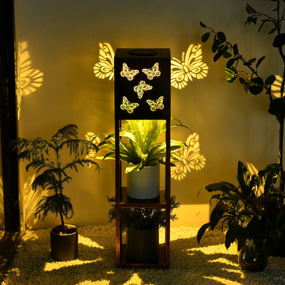 Solar Butterfly Projection Light Garden Villa Flower Stand Outdoor Waterproof Garden Light