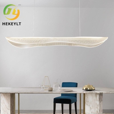 Lampu Gantung LED Strip Panjang Kata Minimalis Modern Post Desain Kreatif Seni Hotel Kantor