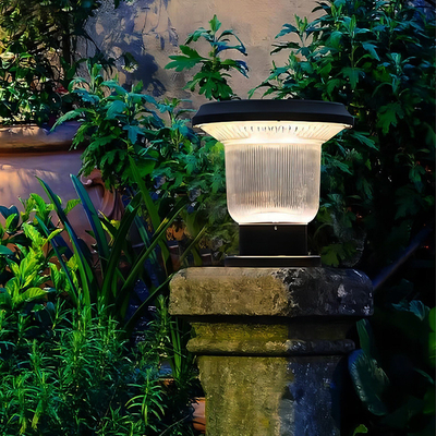 Solar Waterproof Cylinder Head Rumah Tangga Villa Dinding Lampu Taman Lampu Pagar Taman