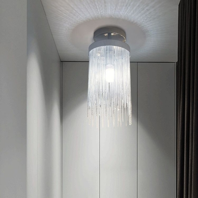 Nordic Modern Aluminium LED Tassels Ruang Makan Pendant Chandeliers Dekorasi dapur